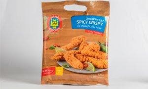 Crispy Chicken Strips  Hot 1kg bag