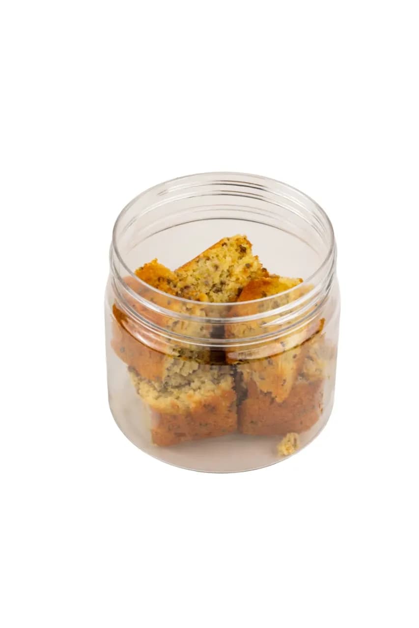 Orange Chia Seeds Jar